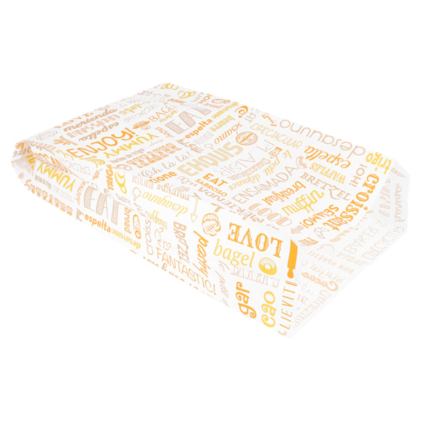 Garcia De Pou BOLSAS CROISSANTS 'PAROLE' 32 G/M2 19+8x35 CM BLANCO CELULOSA (250 UNID.)