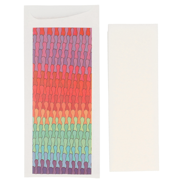 Garcia De Pou BOLSAS CUBIERTOS + SERVILLETA 'JUST IN TIME - COLORAMA' 90 + 10PE G/M2 8 5x19 5 CM BLANCO AIRLAID (250 UNID.)