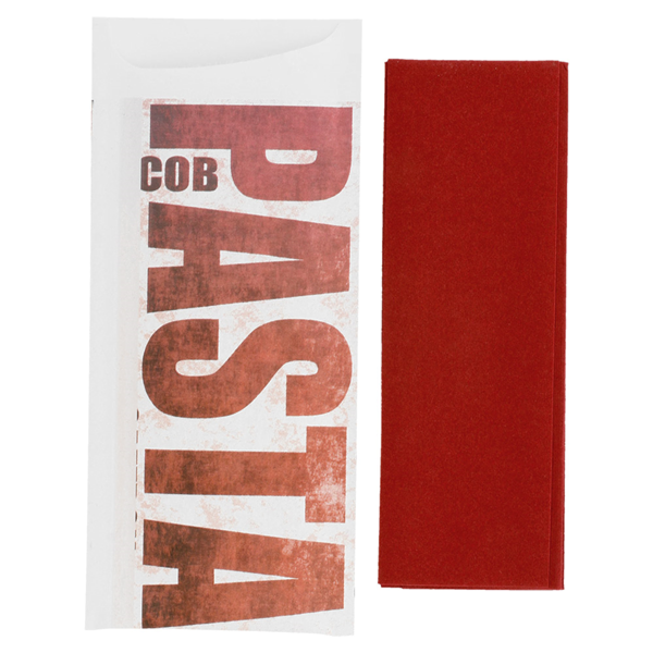 Garcia De Pou BOLSAS CUBIERTOS + SERVILLETA 'JUST IN TIME - FAST FOOD' 90 + 10PE G/M2 8 5x19 5 CM BURDEOS AIRLAID (250 UNID.)