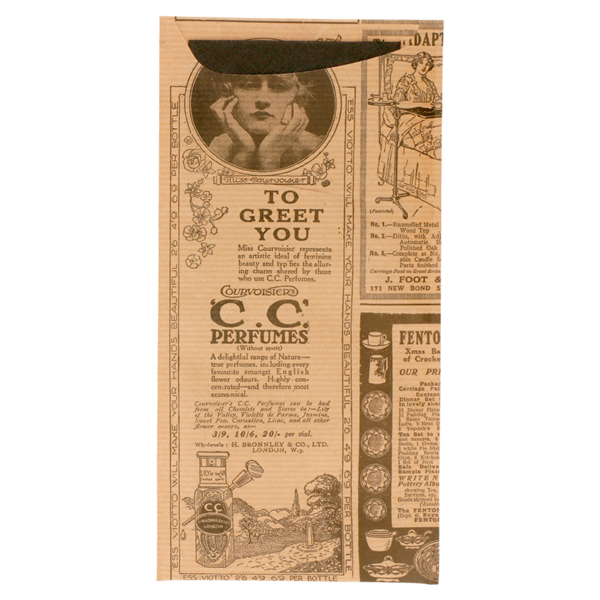 Garcia de pou BOLSAS CUBIERTOS + SERVILLETA 'JUST IN TIME - TIMES' 80 + 10 PE G/M2 11 2x22 5 CM NATURAL KRAFT VERJURADO (400 UNID.)