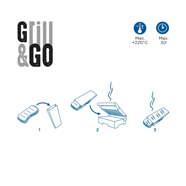 Garcia De Pou BOLSAS 'GRILL&GO' 40 GR/M2 14+7x22 CM BLANCO CELULOSA (500 UNID.)