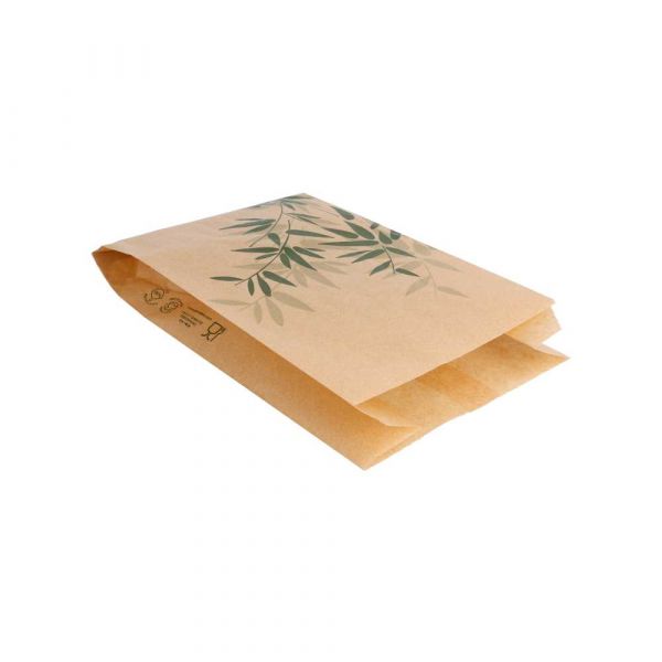 Garcia de pou BOLSAS HAMBURGUESAS 'FEEL GREEN' 32 G/M2 14+7x22 CM NATURAL PERG. ANTIGRASAS (500 UNID.)