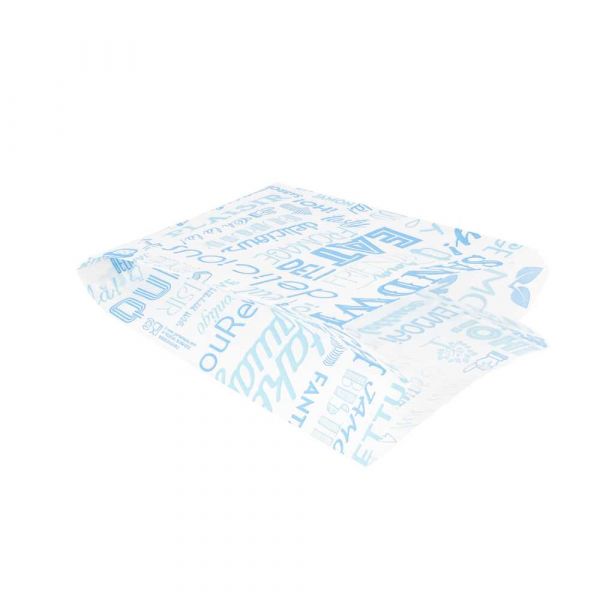 Garcia de pou BOLSAS HAMBURGUESAS 'PAROLE' 35 G/M2 12+7x18 CM AZUL PERG. ANTIGRASAS (500 UNID.)