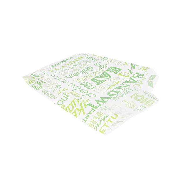 Garcia de pou BOLSAS HAMBURGUESAS 'PAROLE' 35 G/M2 12+7x18 CM VERDE PERG. ANTIGRASAS (500 UNID.)