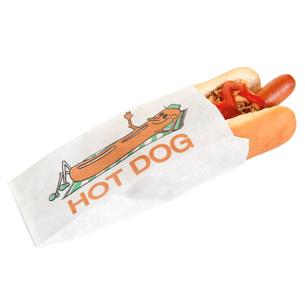 Garcia De Pou BOLSAS "HOT DOG" 35 G/M2 7+5x18 CM BLANCO PERG. ANTIGRASAS (500 UNID.)