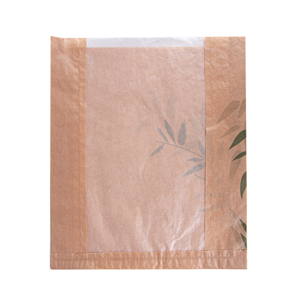 Garcia de pou BOLSAS PAN CON VENTANA ECO 'FEEL GREEN' 32 G/M2 26+4x30 CM NATURAL KRAFT (250 UNID.)