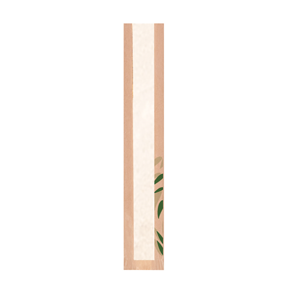 Garcia de pou BOLSAS PAN CON VENTANA ECO 'FEEL GREEN' 32 G/M2 9+4x48 CM NATURAL KRAFT (250 UNID.)