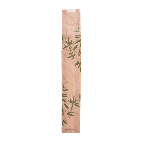Garcia De Pou BOLSAS PAN CON VENTANA ECO 'FEEL GREEN' 32 G/M2 9+4x60 CM NATURAL KRAFT (250 UNID.)