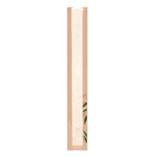 Garcia de pou BOLSAS PAN CON VENTANA ECO 'FEEL GREEN' 32 G/M2 9+6x60 CM NATURAL KRAFT (250 UNID.)
