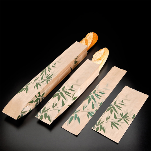 Garcia De Pou BOLSAS PANADERÍA 'FEEL GREEN' 32 G/M2 12+7x66 CM NATURAL KRAFT (100 UNID.)