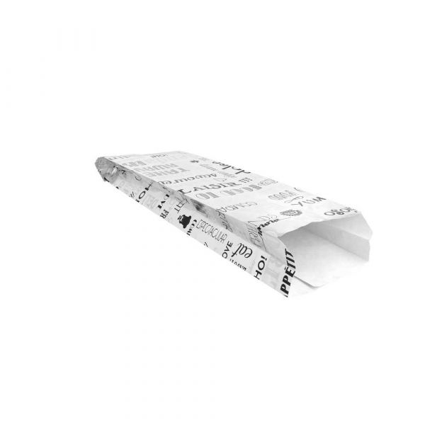 Garcia de pou BOLSAS PARA BAGUETTE 'PAROLE' 35+20 G/M2 9+4x30 CM PLATEADO PERGAMINO + ALUMINIO (500 UNID.)