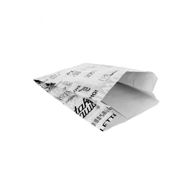 Garcia de pou BOLSAS PARA BURGER 'PAROLE' 35+20 G/M2 14+7x22 CM PLATEADO PERGAMINO + ALUMINIO (500 UNID.)