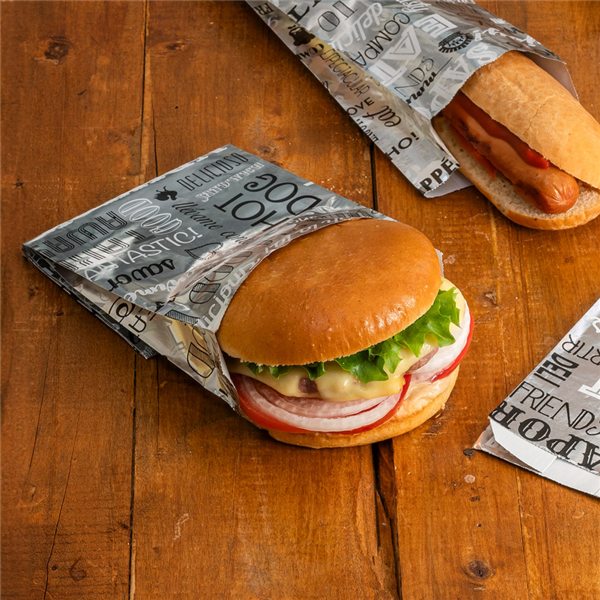 Garcia De Pou BOLSAS PARA FRITOS 'PAROLE' 35+20 G/M2 12+6x14 CM PLATEADO PERGAMINO + ALUMINIO (500 UNID.)