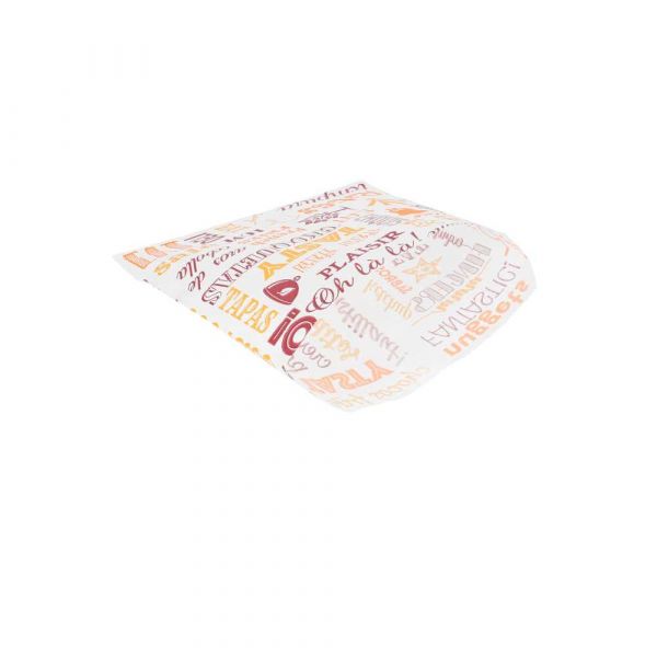 Garcia de pou BOLSAS PARA FRITOS 'PAROLE' 35 G/M2 12x12 CM BLANCO PERG. ANTIGRASAS (1000 UNID.)