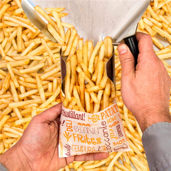 Garcia De Pou BOLSAS PARA FRITOS 'PAROLE' 35 G/M2 12x9 CM BLANCO PERG. ANTIGRASAS (1000 UNID.)