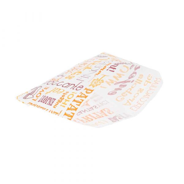 Garcia de pou BOLSAS PARA FRITOS 'PAROLE' 35 G/M2 12x9 CM BLANCO PERG. ANTIGRASAS (1000 UNID.)