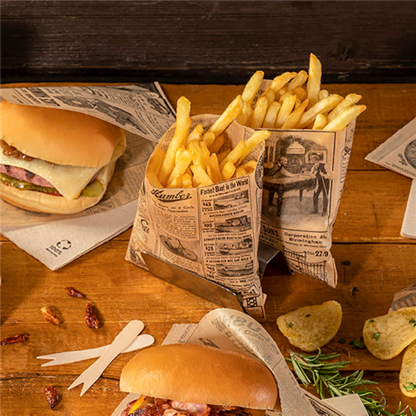 Garcia De Pou BOLSAS PARA FRITOS 'TIMES' 32 G/M2 12x12 CM NATURAL PERG. ANTIGRASAS (1000 UNID.)