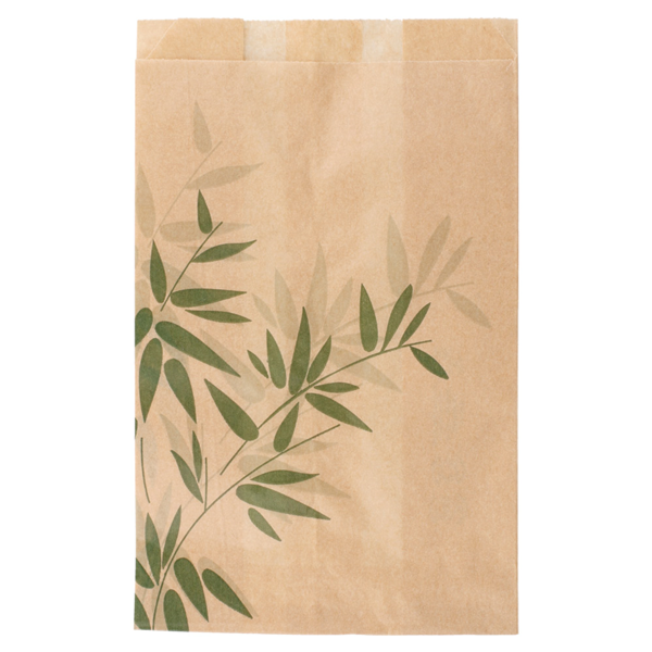 Garcia De Pou BOLSAS PARA HAMBURGUESAS 'FEEL GREEN' 32 G/M2 12+7x18 CM NATURAL PERG. ANTIGRASAS (500 UNID.)