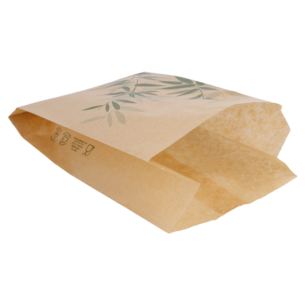 Garcia De Pou BOLSAS PARA HAMBURGUESAS 'FEEL GREEN' 32 G/M2 12+7x18 CM NATURAL PERG. ANTIGRASAS (500 UNID.)