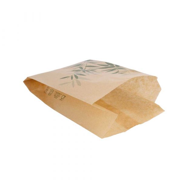 Garcia de pou BOLSAS PARA HAMBURGUESAS 'FEEL GREEN' 32 G/M2 12+7x18 CM NATURAL PERG. ANTIGRASAS (500 UNID.)