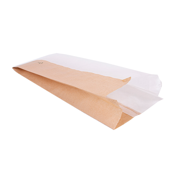 Garcia De Pou BOLSAS PARA SÁNDWICHES CON VENTANA ECO 'CORNER WINDOW' 38 G/M2 12+6x30 CM NATURAL PERG. ANTIGRASAS (250 UNID.)