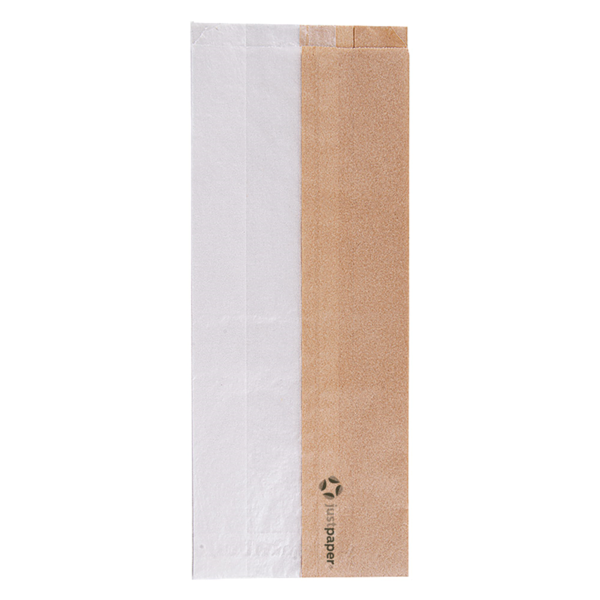 Garcia de pou BOLSAS PARA SÁNDWICHES CON VENTANA ECO 'CORNER WINDOW' 38 G/M2 12+6x30 CM NATURAL PERG. ANTIGRASAS (250 UNID.)