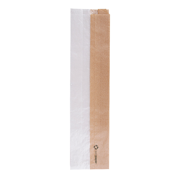 Garcia de pou BOLSAS PARA SÁNDWICHES CON VENTANA ECO 'CORNER WINDOW' 38 G/M2 9+5 5x38 CM NATURAL PERG. ANTIGRASAS (250 UNID.)