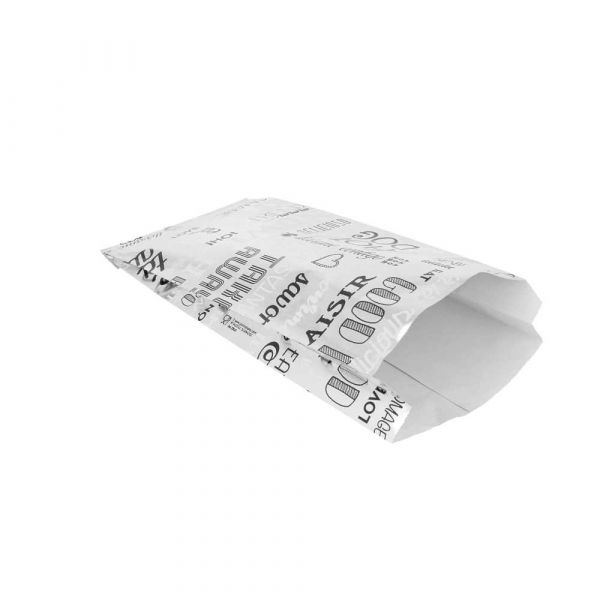 Garcia de pou BOLSAS PARA SÁNDWICHES 'PAROLE' 35+20 G/M2 12+4x26 CM PLATEADO PERGAMINO + ALUMINIO (500 UNID.)