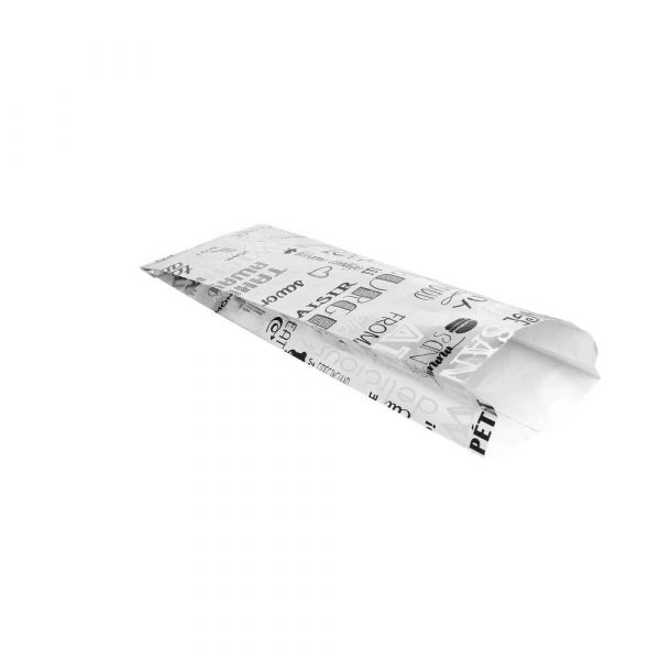 Garcia de pou BOLSAS PARA SÁNDWICHES 'PAROLE' 35+20 G/M2 12+4x35 CM PLATEADO PERGAMINO + ALUMINIO (500 UNID.)