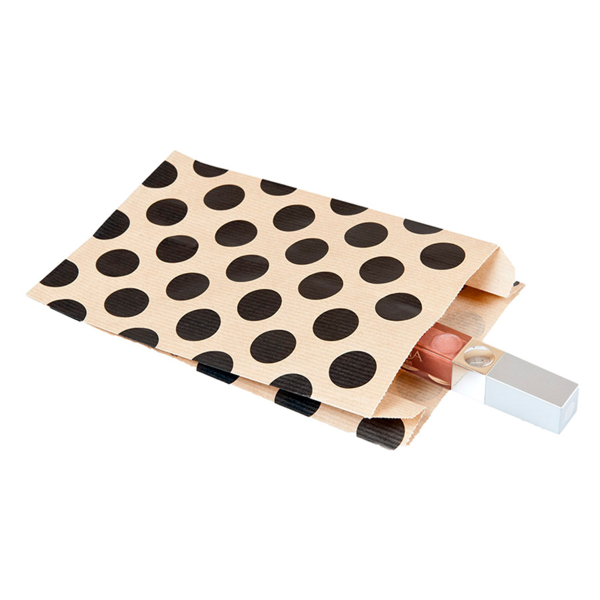 Garcia De Pou BOLSAS PLANAS TOPOS 60 G/M2 12+5x18 CM NATURAL KRAFT VERJURADO (250 UNID.)