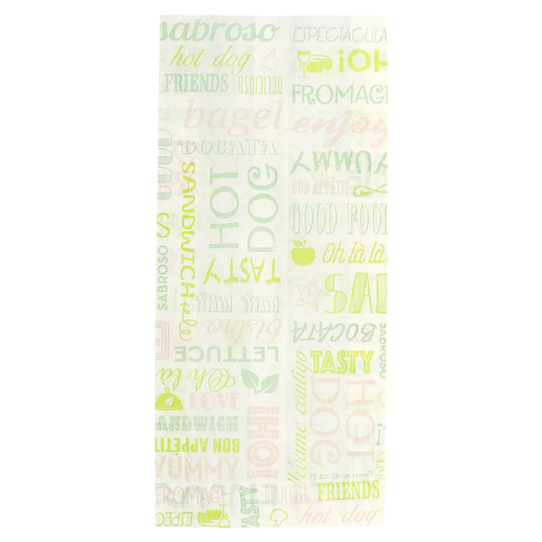 Garcia De Pou BOLSAS SÁNDWICHES 'PAROLE' 35 G/M2 12+4x26 CM BLANCO PERG. ANTIGRASAS (500 UNID.)