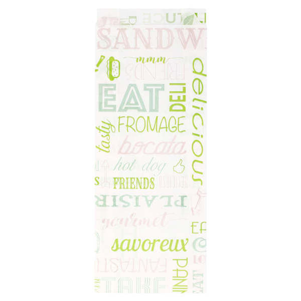 Garcia De Pou BOLSAS SÁNDWICHES 'PAROLE' 35 G/M2 9+4x22 CM BLANCO PERG. ANTIGRASAS (500 UNID.)