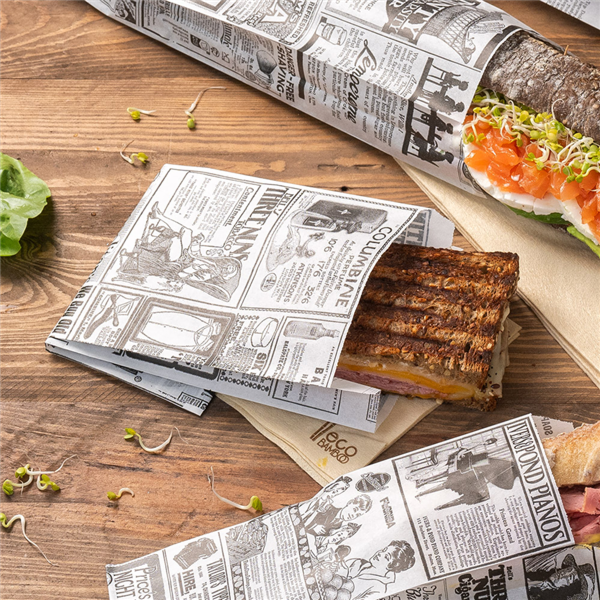 Garcia De Pou BOLSAS SÁNDWICHES 'TIMES' 35 G/M2 12+4x26 CM BLANCO PERG. ANTIGRASAS (500 UNID.)