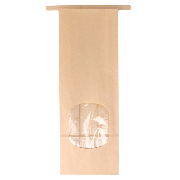 Garcia De Pou BOLSAS SOS AUTOCIERRE CON VENTANA 1300 GR 60 G/M2 + 25µ OPP 9+6x25 CM NATURAL KRAFT (500 UNID.)