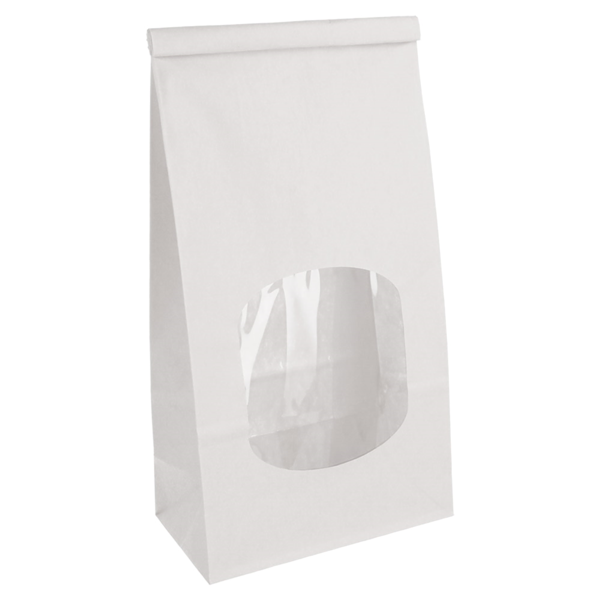 Garcia de pou BOLSAS SOS AUTOCIERRE CON VENTANA 1800 GR 60 G/M2 + 25µ OPP 12+6 5x24 6 CM BLANCO CELULOSA (500 UNID.)