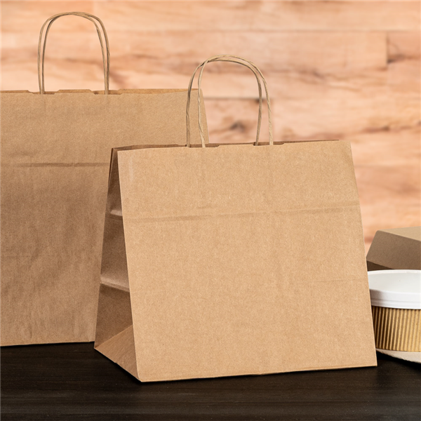 Garcia De Pou BOLSAS SOS CATERING CON ASAS 80 G/M2 24+15x29 CM NATURAL KRAFT (250 UNID.)