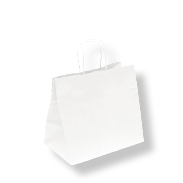 Garcia de pou BOLSAS SOS CATERING CON ASAS 80 G/M2 26+17x24 CM BLANCO CELULOSA (250 UNID.)