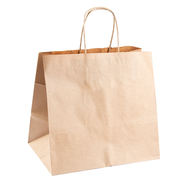 Garcia de pou BOLSAS SOS CATERING CON ASAS 80 G/M2 26+17x24 CM NATURAL KRAFT (250 UNID.)