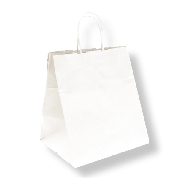 Garcia de pou BOLSAS SOS CATERING CON ASAS 90 G/M2 26+20x27 CM BLANCO CELULOSA (250 UNID.)