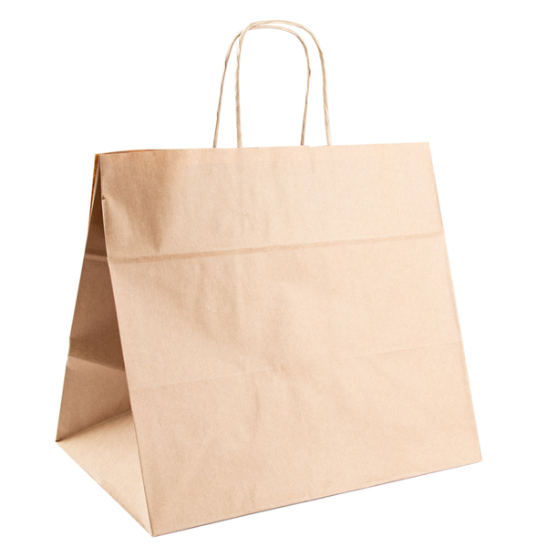 Garcia De Pou BOLSAS SOS CATERING CON ASAS 90 G/M2 32+21x28 5 CM NATURAL KRAFT (250 UNID.)