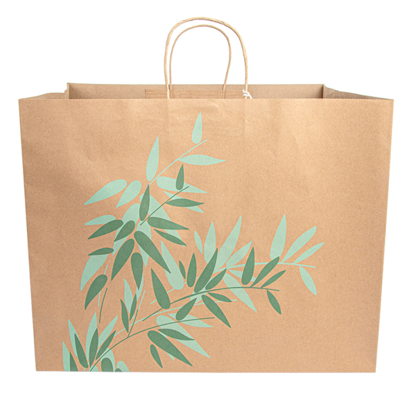 Garcia De Pou BOLSAS SOS CATERING 'FEEL GREEN' 110 G/M2 43+33x33 CM NATURAL KRAFT (100 UNID.)