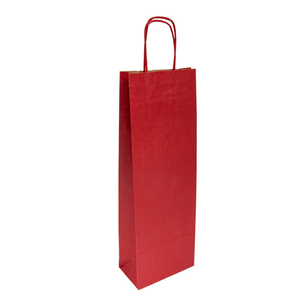 Garcia de pou BOLSAS SOS CON ASAS 1 BOTELLA 100 G/M2 14+8x40 CM BURDEOS KRAFT (250 UNID.)