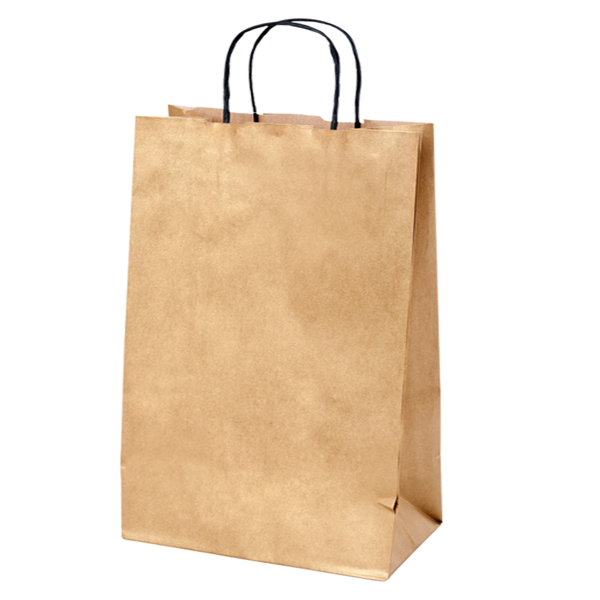 Garcia de pou BOLSAS SOS CON ASAS 2 BOTELLAS 100 G/M2 18+10x39 CM ORO KRAFT (250 UNID.)