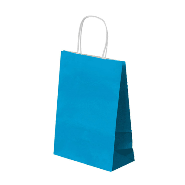 Garcia de pou BOLSAS SOS CON ASAS 80 G/M2 20+10x29 CM AZUL TURQUESA CELULOSA (250 UNID.)