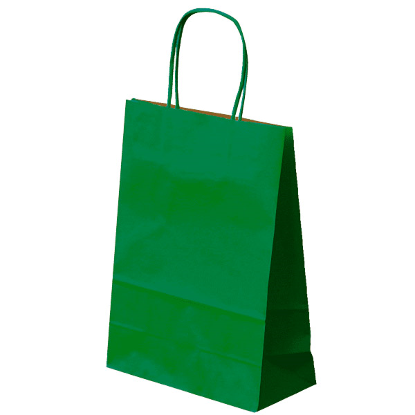 Garcia de pou BOLSAS SOS CON ASAS 80 G/M2 26+14x32 CM VERDE KRAFT (250 UNID.)