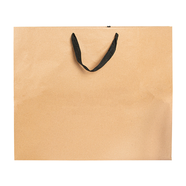Garcia De Pou BOLSAS SOS CON ASAS DE ALGODÓN NEGRAS 110 G/M2 52+10x42 CM NATURAL KRAFT (50 UNID.)