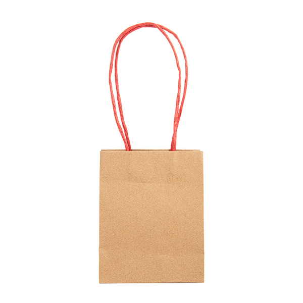 Garcia De Pou BOLSAS SOS CON ASAS DE PAPEL ROJAS 110 G/M2 12+6 5x15 CM NATURAL KRAFT (100 UNID.)
