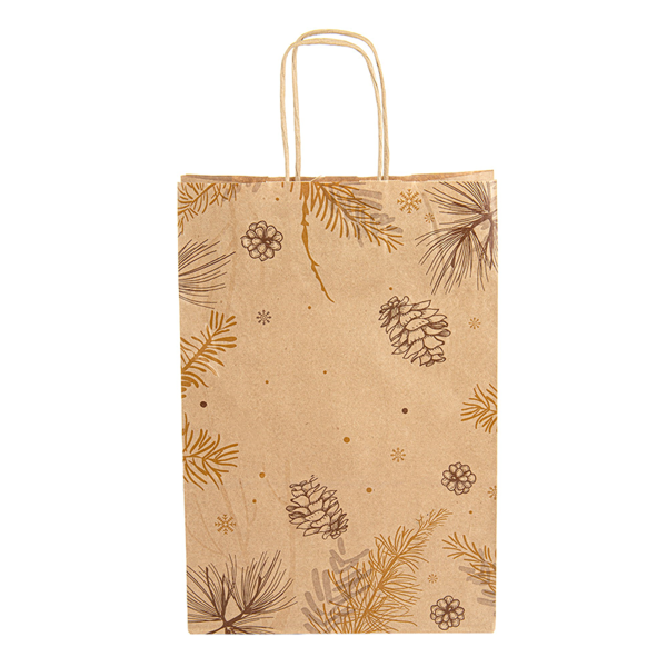 Garcia De Pou BOLSAS SOS CON ASAS 'WINTER' 80 G/M2 20+10x29 CM NATURAL KRAFT (250 UNID.)