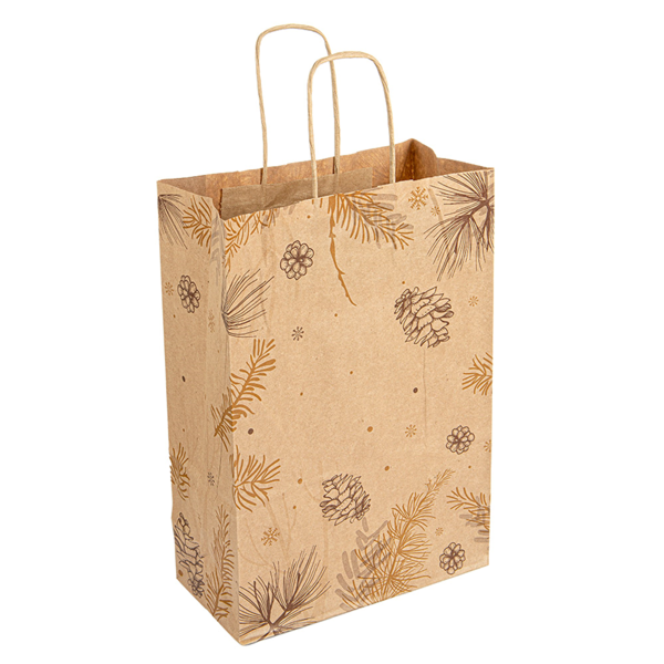 Garcia De Pou BOLSAS SOS CON ASAS 'WINTER' 80 G/M2 20+10x29 CM NATURAL KRAFT (250 UNID.)