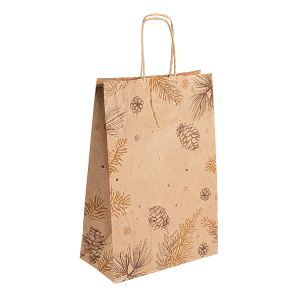 Garcia de pou BOLSAS SOS CON ASAS 'WINTER' 80 G/M2 20+10x29 CM NATURAL KRAFT (250 UNID.)